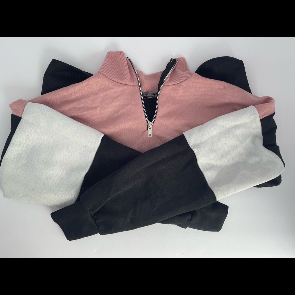 Boohoo Quarter Zip Sweatshirt Size 2